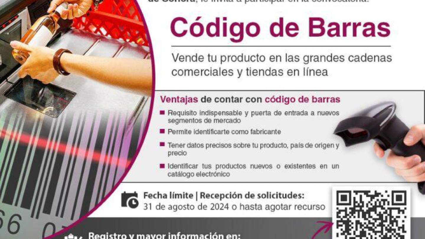 Lanza Secretaría de Economía convocatoria a Mipymes para tramitar código de barras